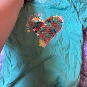 Toddler sparkle shirt follow your heart